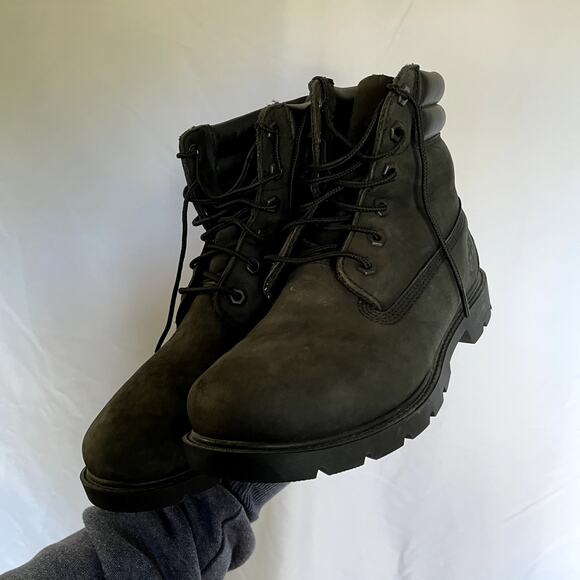 Timberland Ortholite dark gray suade boots primaloft women's size 7 lace up - Picture 3 of 5